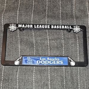 LA DODGERS major league baseball license plate cover
